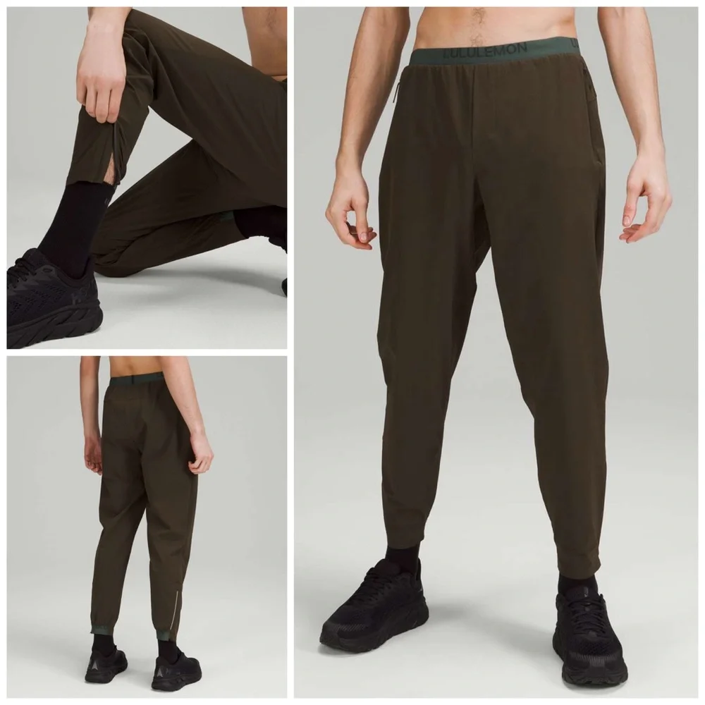 Lululemon Men’s Run State Jogger In Dark Olive - Picture 1 of 5